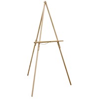 Art Alternatives Display Easel, 33.86" x 36.61" x 59.84", Natural THUMBNAIL