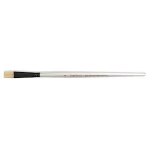 Robert Simmons Simply Simmons Short Bristle, Long Handle Brush, Bristle Bright, 8 MAIN