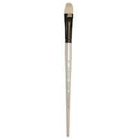 Robert Simmons Simply Simmons Long Handle Brush, Bristle Short Filbert, 12 THUMBNAIL