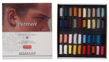 Sennelier Extra-Soft Pastel Half Stick Set, 40-Colors, Portrait Colors THUMBNAIL