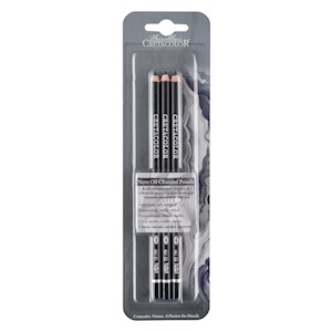 Cretacolor Nero Oil Charcoal 3-Pencil Set MAIN