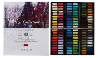 Sennelier Extra-Soft Pastel Half Stick Set, 120-Colors, Paris Collection THUMBNAIL