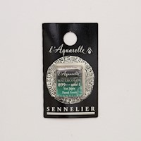 Sennelier French Artists' Watercolor, Half Pan, Forest Green S1 THUMBNAIL