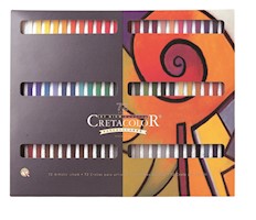 Cretacolor Hard Pastel Set, Pastel Carré Cardboard Set of 72 THUMBNAIL