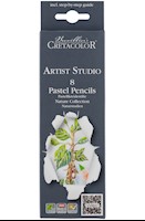 Cretacolor Artist Studio Pastel Pencil Set, Nature Collection, Cardboard Set of 8 THUMBNAIL