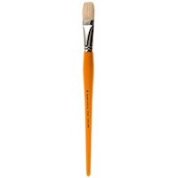 Isabey Yellow Handle Chungking Bristle Brush, Flat, Size 12 THUMBNAIL