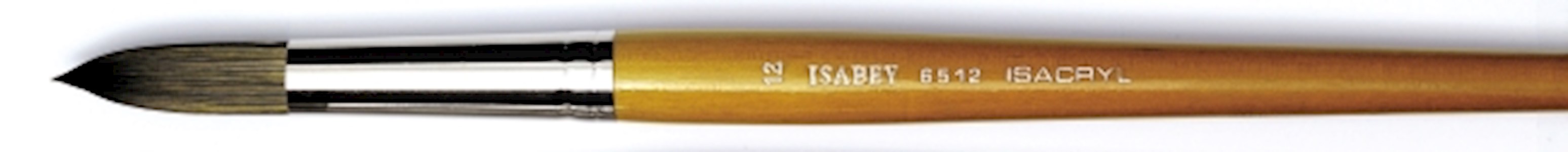 Isabey Isacryl Synthetic Brush, Round, Size 12 MAIN