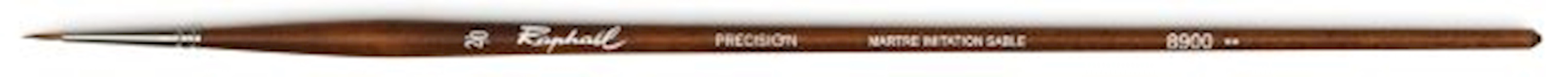 Raphael Precision Long Handle Brush, Round, 2/0 LARGE