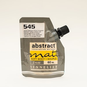 Sennelier Matt Abstract Acrylic, 60ml, Cadmium Yellow Lemon Hue MAIN