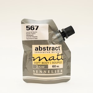 Sennelier Matt Abstract Acrylic, 60ml, Naples Yellow MAIN