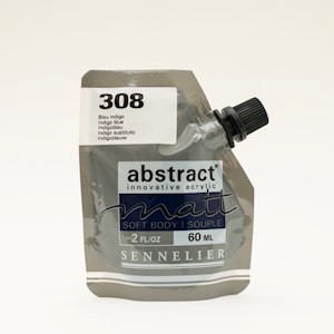 Sennelier Matt Abstract Acrylic, 60ml, Indigo Blue MAIN