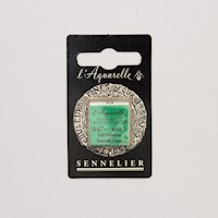 Sennelier French Artists' Watercolor, Half Pan, Emerald Green S1 THUMBNAIL