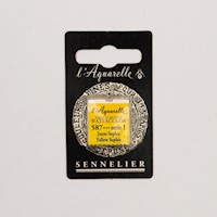 Sennelier French Artists' Watercolor, Half Pan, Yellow Sophie S1 THUMBNAIL