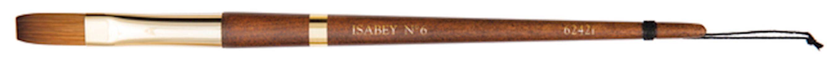 Isabey Vintage Isaqua Brush, Long Flat, 6 THUMBNAIL