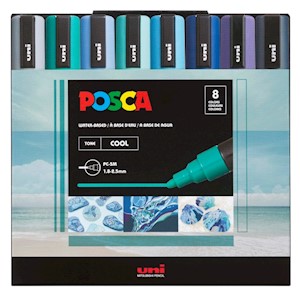 POSCA Paint Marker Set, 8 Colors, PC-5M Set MAIN