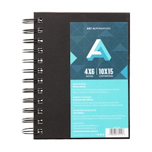 Art Alternatives Spiral-Bound Sketch Book, 4" x 6" MAIN