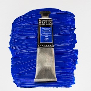 Sennelier Extra-Fine Artists' Acrylic Color, Tube, Ultramarine Blue (Green Shade) S2 MAIN