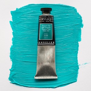 Sennelier Extra-Fine Artists' Acrylic Color, Tube, Light Turquoise S3 MAIN