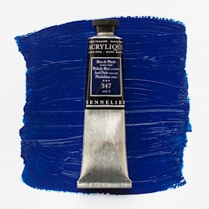 Sennelier Extra-Fine Artists' Acrylic Color, Tube, Phthalo Blue (Red Shade) S2 MAIN