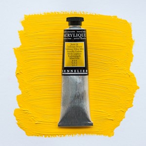 Sennelier Extra-Fine Artists' Acrylic Color, Tube, Cadmium Yellow Medium S6 MAIN