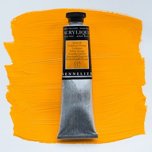 Sennelier Extra-Fine Artists' Acrylic Color, Tube, Cadmium Yellow Orange S6 MAIN