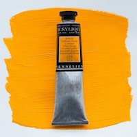 Sennelier Extra-Fine Artists' Acrylic Color, Tube, Cadmium Yellow Orange S6 THUMBNAIL