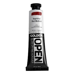 Golden OPEN Acrylic, Naphthol Red Medium MAIN