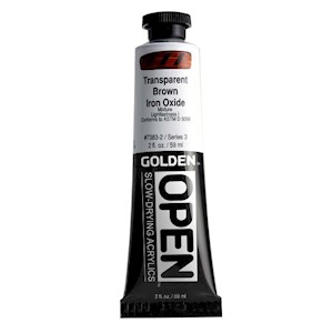 Golden OPEN Acrylic, Transparent Brown Iron Oxide MAIN