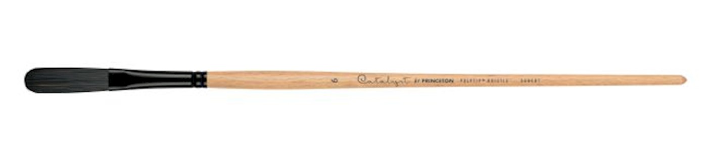 Princeton Brush Catalyst Polytip Long Handle Bristle Brush, Egbert MAIN