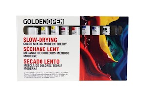 Golden OPEN Slow-Drying Acrylics Color Mixing Modern Theory Set, 8-Colors THUMBNAIL