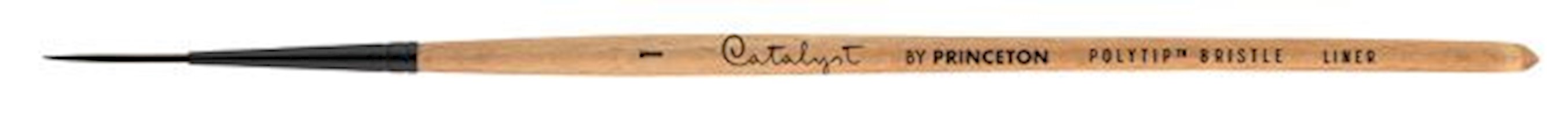 Princeton Brush Catalyst Polytip Short Handle Bristle Brush, Liner THUMBNAIL