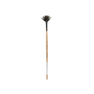 Princeton Brush Catalyst Polytip Short Handle Bristle Brush, Fan, 1 MAIN