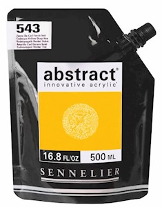 Sennelier Abstract Acrylics, Satin, 500ml, Cadmium Yellow MAIN