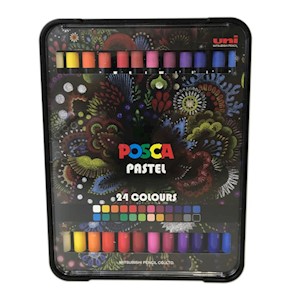 POSCA Pastel Set, 24-Colors, Hard-Shell Case MAIN