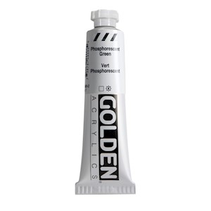 Golden Heavy Body Acrylic, 2 oz., Phosphorescent Green MAIN