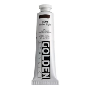 Golden Heavy Body Acrylic, 2 oz., Burnt Umber Light MAIN