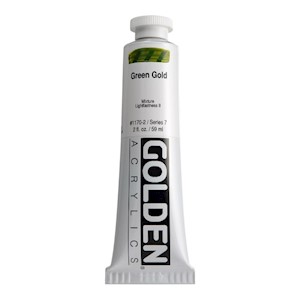 Golden Heavy Body Acrylic, Green Gold MAIN