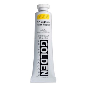 Golden Heavy Body Acrylics, C P Cadmium Yellow Medium MAIN