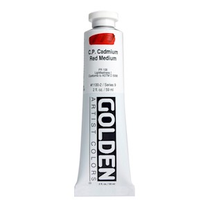 Golden Heavy Body Acrylics, C P Cadmium Red Medium MAIN