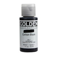 Golden Fluid Acrylic, Carbon Black THUMBNAIL