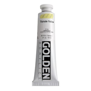 Golden Heavy Body Acrylic, 2 oz., Titanate Yellow MAIN