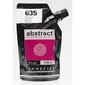 Sennelier Abstract Acrylic, 120ml, Satin, Carmine Red MAIN