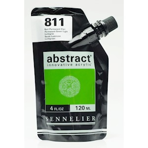 Sennelier Abstract Acrylic, 120ml, Satin, Permanent Green Light MAIN