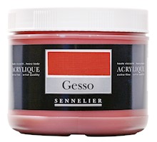 Sennelier Artists' Acrylic Gesso, 500ml, Red Ochre THUMBNAIL