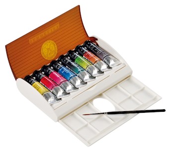 Sennelier French Artists' Watercolor Plastic Travel Set, 10ml Tubes, 8-Colors MAIN