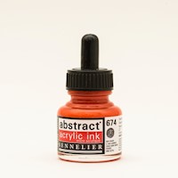 Sennelier Abstract Acrylic Ink, 30ml Bottle, Vermilion THUMBNAIL