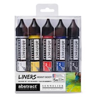 Sennelier Abstract Liner Set, 5-Colors, Primary Colors THUMBNAIL