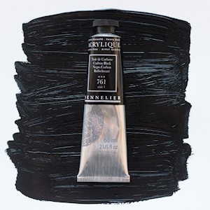 Sennelier Extra-Fine Artists' Acrylic Color, Tube, Carbon Black S1 MAIN