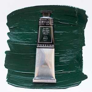 Sennelier Extra-Fine Artists' Acrylic Color, Tube, Olive Green S3 MAIN