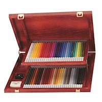 STABILO CarbOthello Pastel Pencil Set, 60-Color, in Wood Box THUMBNAIL